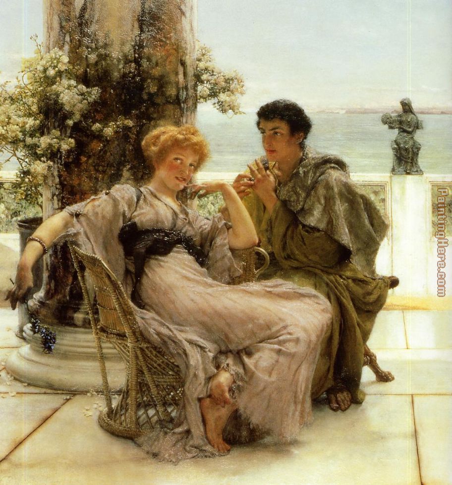Sir Lawrence Alma-Tadema Courtship the Proposal